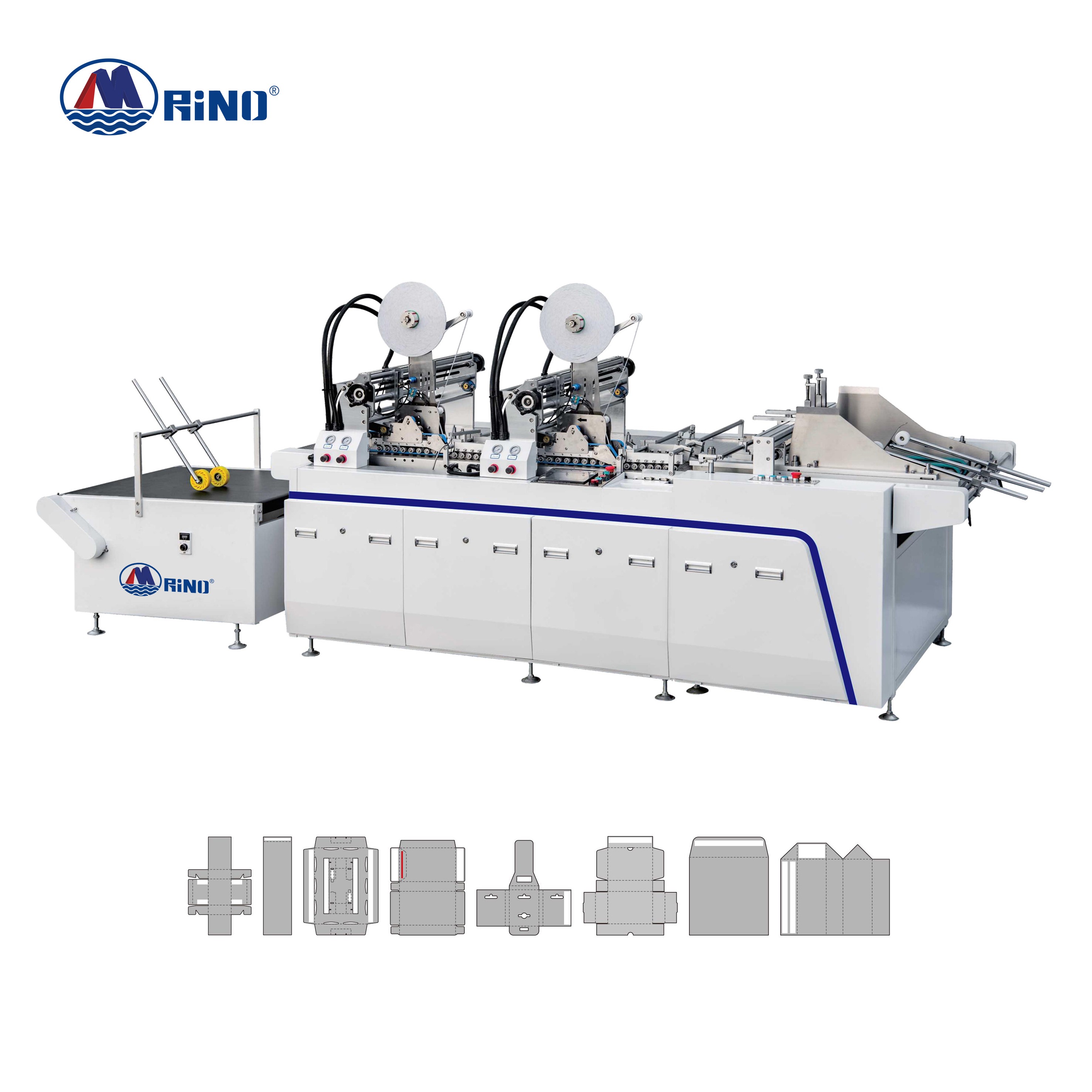 Máquina automática para el pegado de cinta adhesiva de doble cara