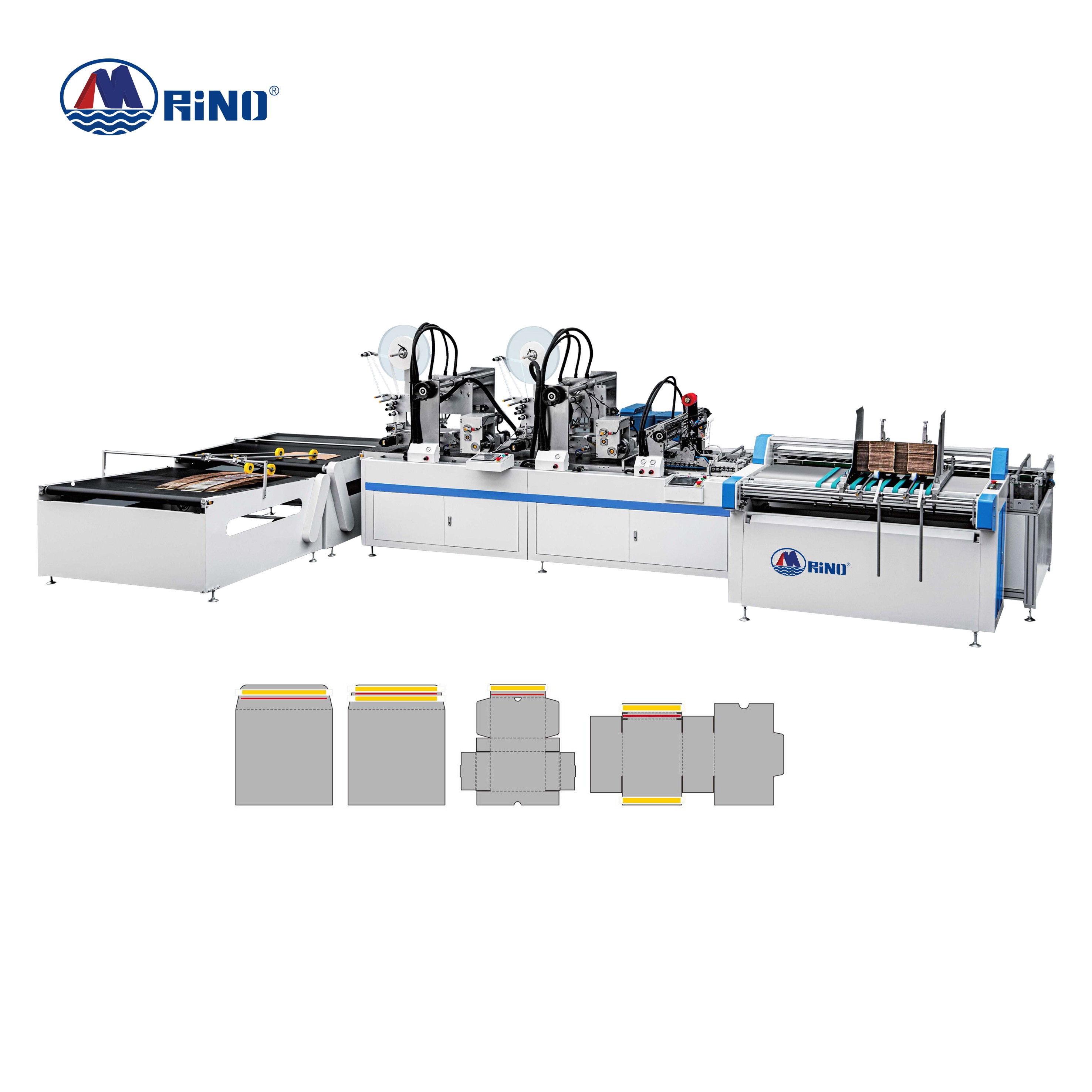 Máquina multifuncional para raspar, encolar y despegar papel protector con caja de cremallera