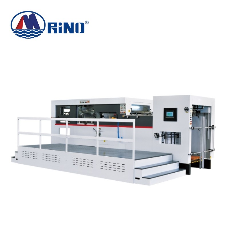 Máquina troqueladora y aplanadora de alimentación de papel con alimentador completamente automático