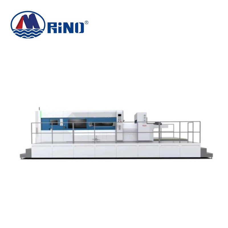 Máquina troqueladora y aplanadora de borde frontal totalmente automática