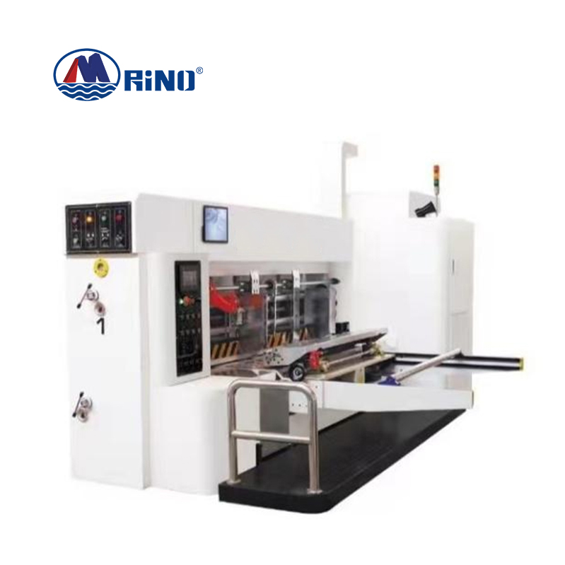 Cuatricromía de alta velocidad de impresión troquelado caja de pegamento línea de enlace