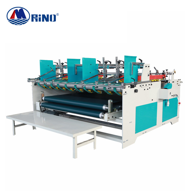 Máquina encoladora plegadora semiautomática de cartón ondulado tipo prensa Máquina encoladora plegadora semiautomática de cartón ondulado tipo prensa