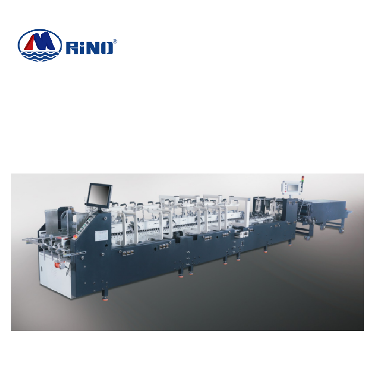 Máquina encoladora automática de plegado con bloqueo inferior Máquina encoladora automática de plegado con bloqueo inferior