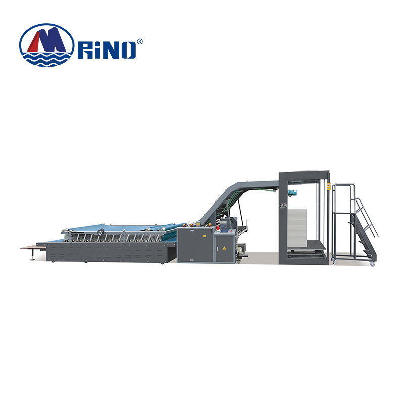 Máquina laminadora de acanaladuras semiautomática con plataforma elevadora