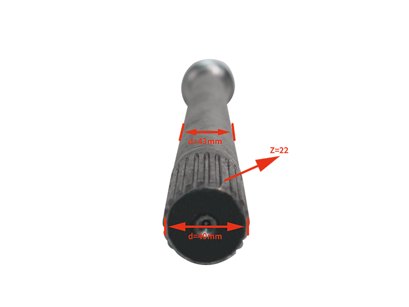 Сквозной вал 46 зубьев