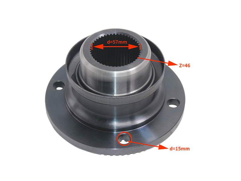 Фланец с угловым зубом 46 зубьев