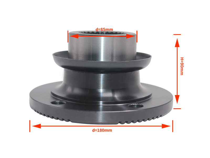 Угловой фланец с зубьями, 28 зубьев