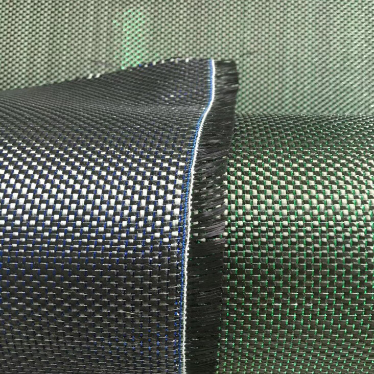 Carbon Fabric with Red/ Blue Fiber