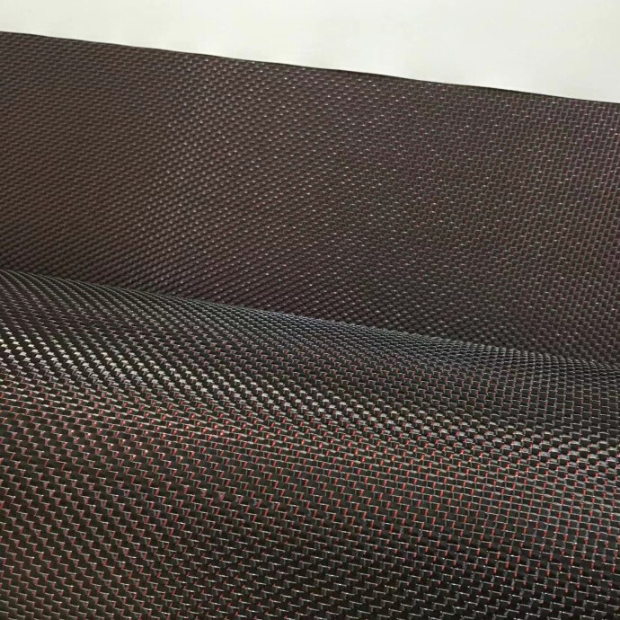 Carbon Fabric with Red/ Blue Fiber