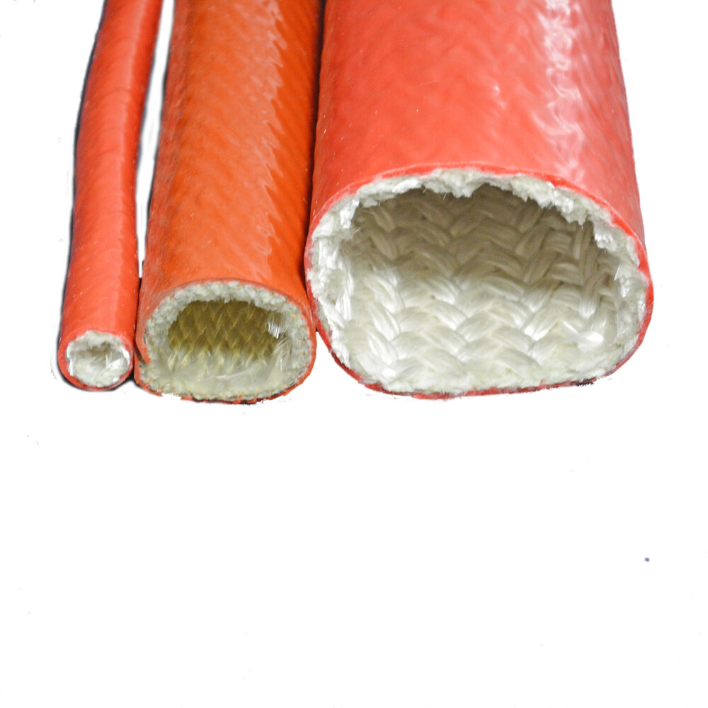 Fire Protection Silicone Rubber Coated with Fiberglass Sleeving