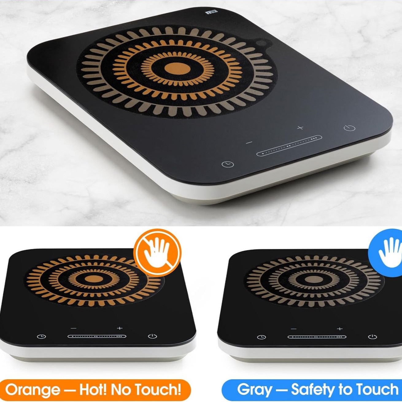 Black Silicone Protective Pad for Induction Cooker