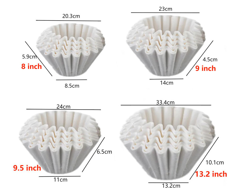 Coffee filter paper (round chrysanthemum pleated)