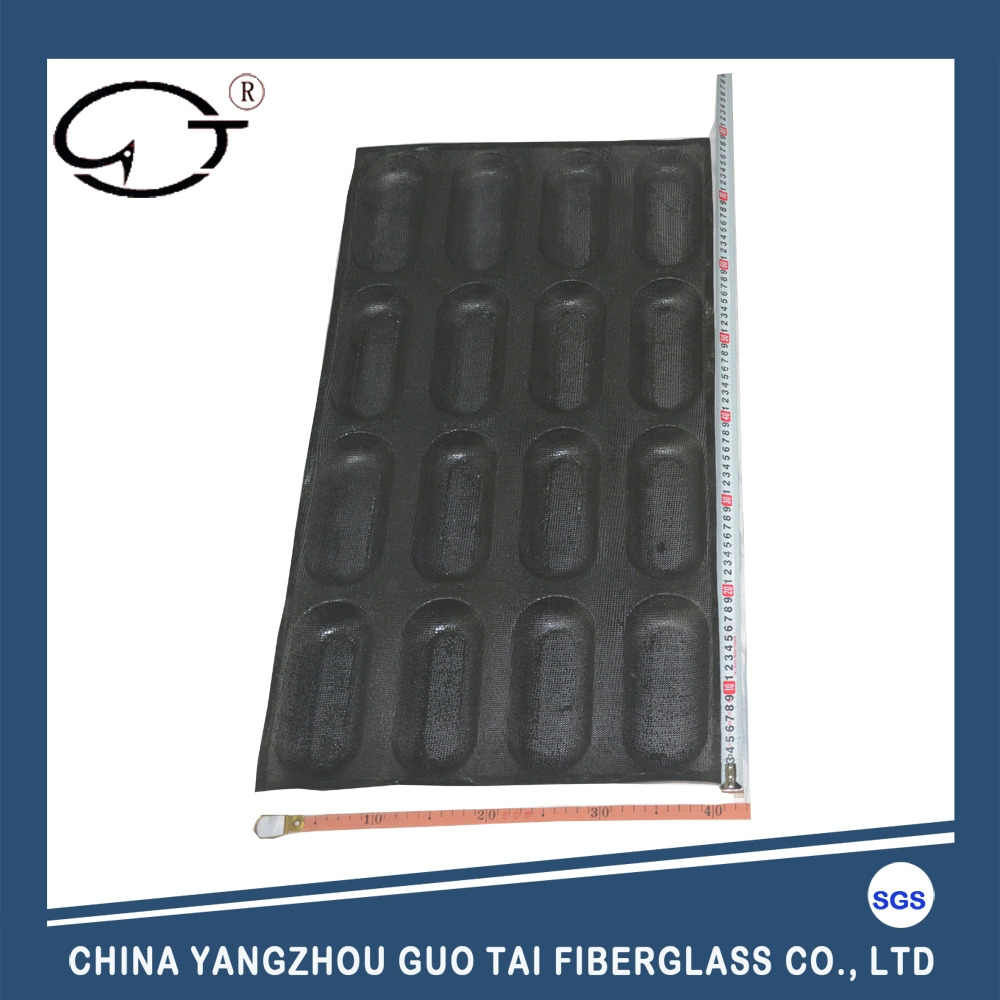 Non-Stick Black High Quality 16 Channels Silicone Bread Form