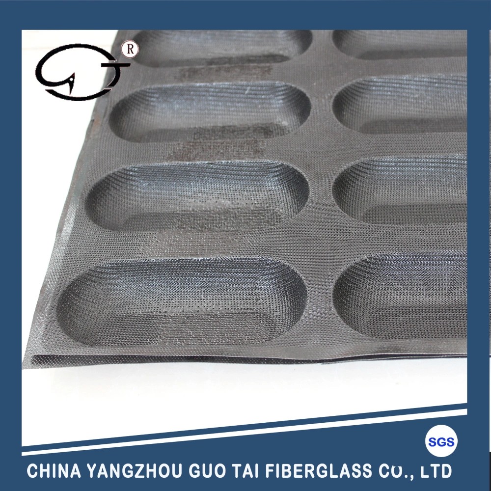 Non-Stick Black High Quality 16 Channels Silicone Bread Form
