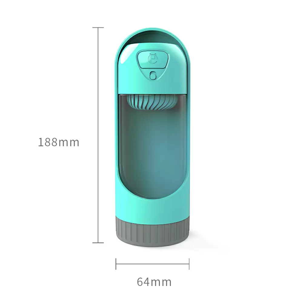 food-grade travel pet water bottle feeder with activated carbon filter pet plastic bottle