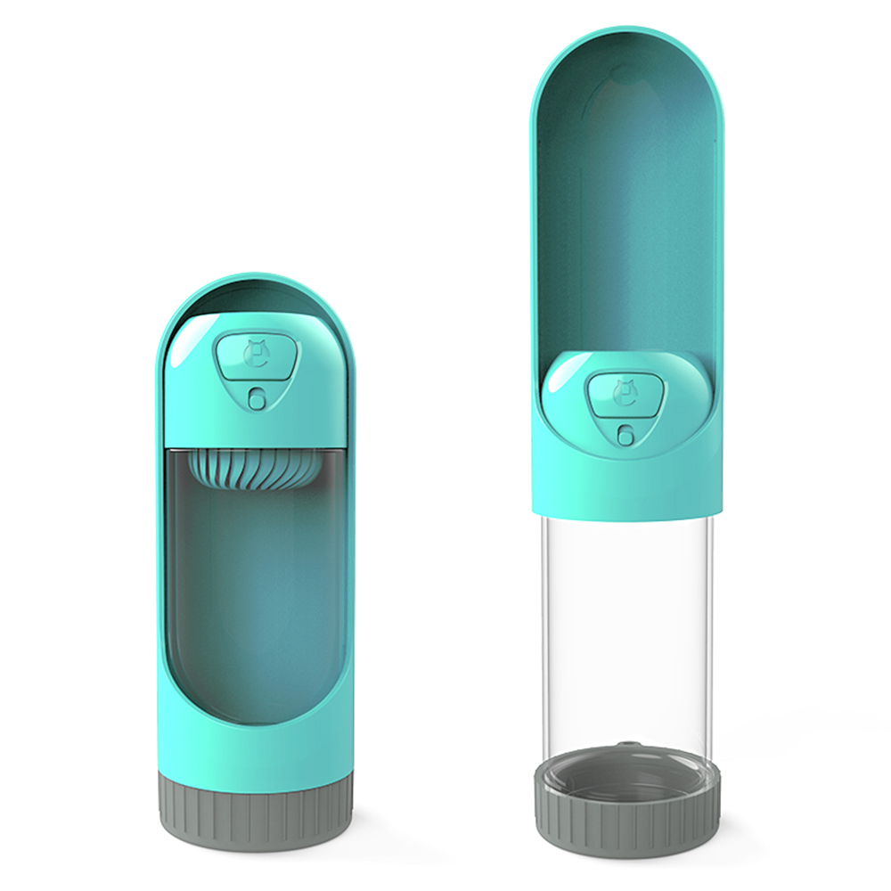 food-grade travel pet water bottle feeder with activated carbon filter pet plastic bottle