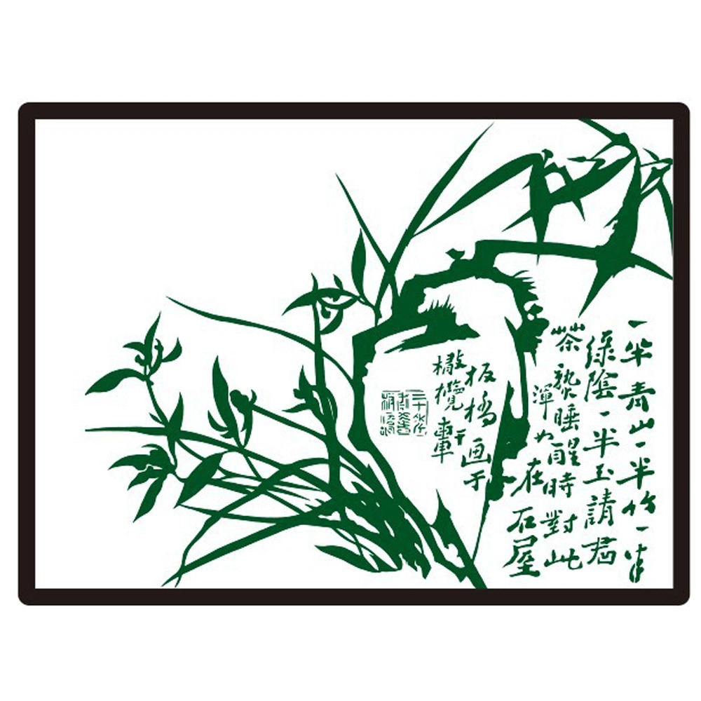 Chinese Style Silicone Self-Adhesive Mat for Decoration