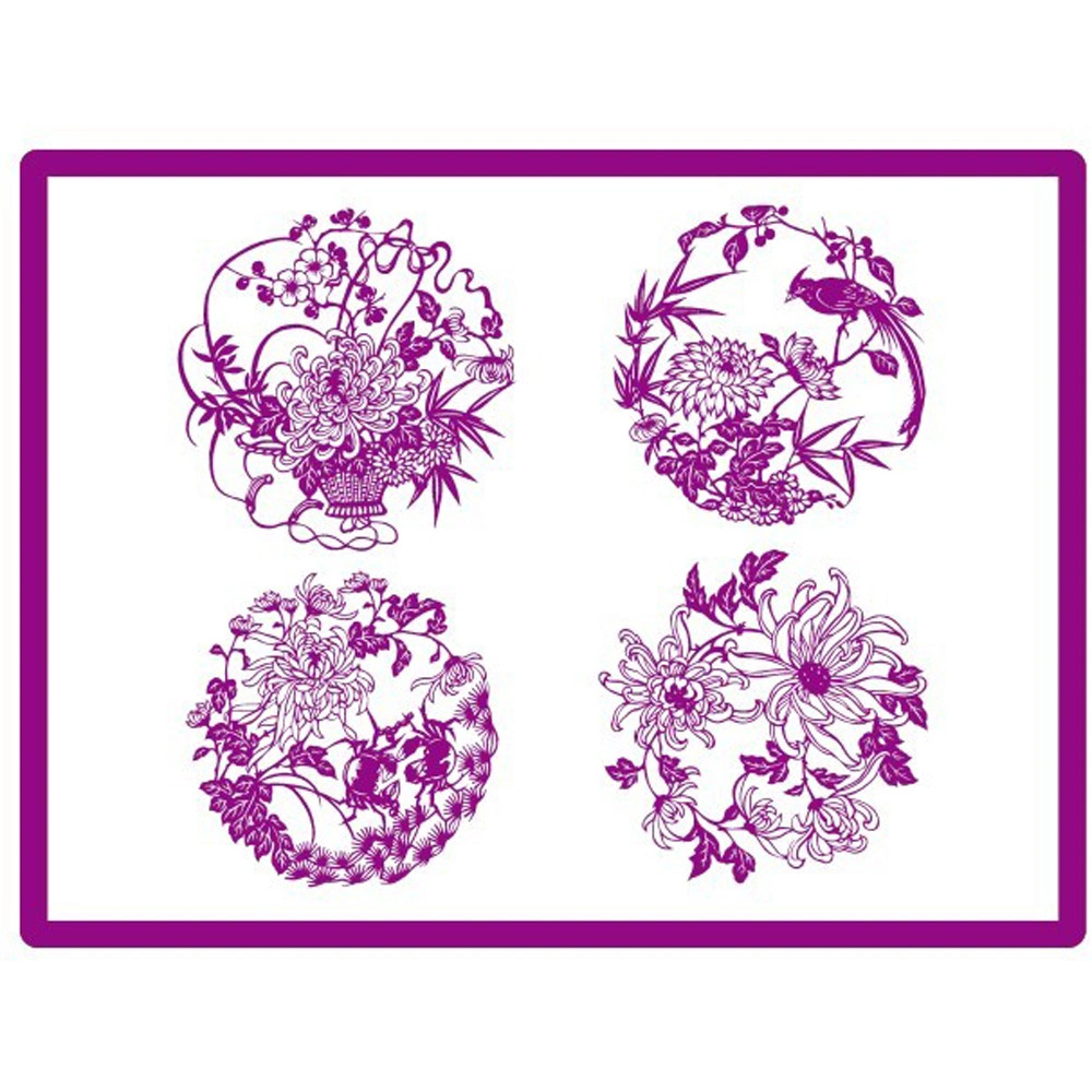 Chinese Style Silicone Self-Adhesive Mat for Decoration