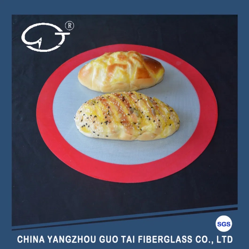 11&prime;&prime; Inch Diameter Red Silicone Round Baking Mat