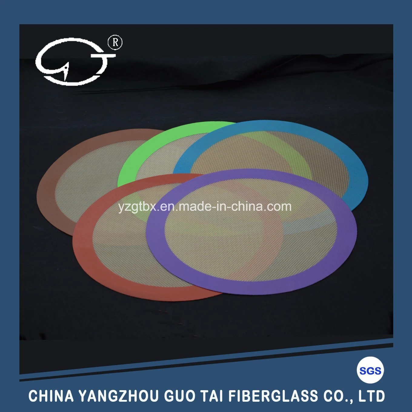 6′′ Inch Red Round Non-Stick Silicone Baking Mat