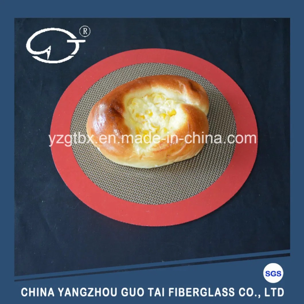 /><br style= 6′′ Inch Red Round Non-Stick Silicone Baking Mat