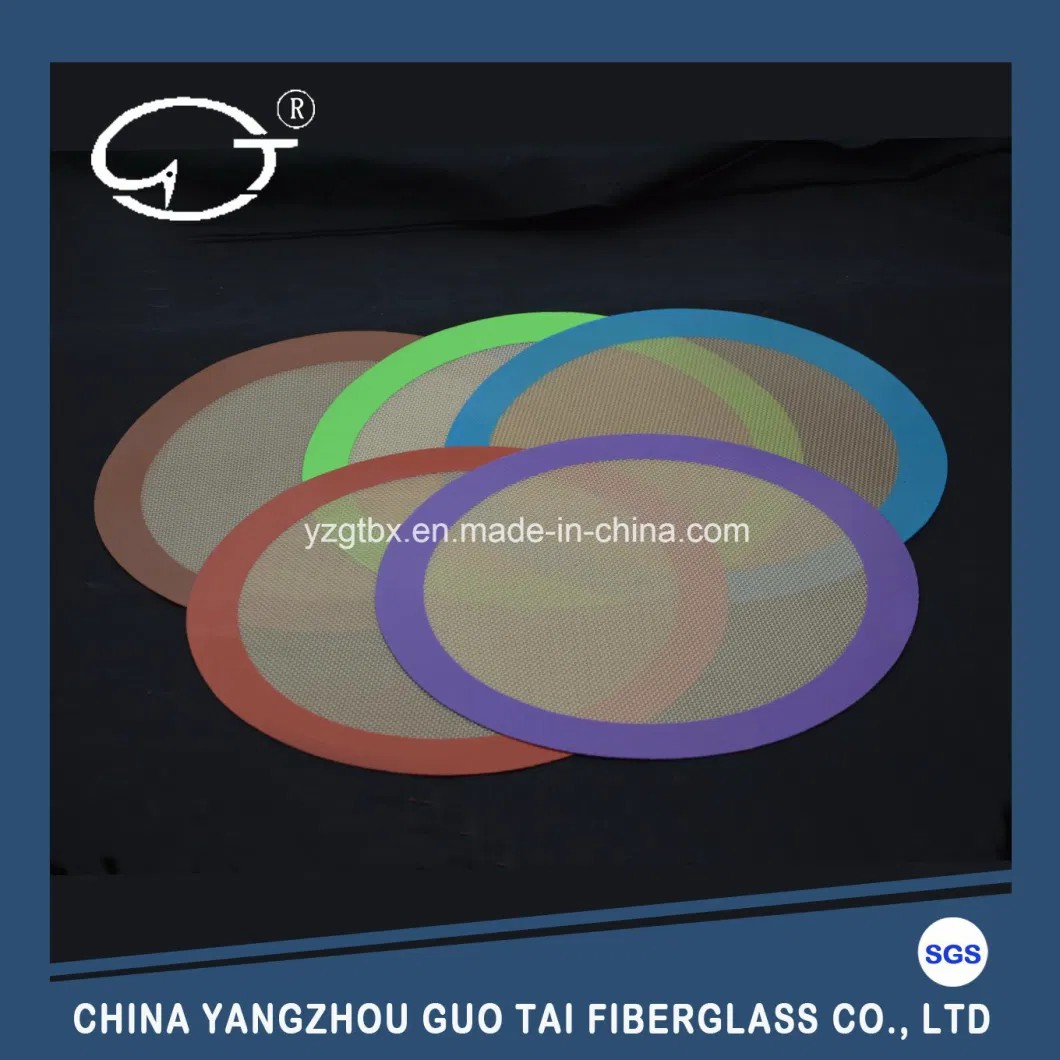 10′′ Inch Red Round Non-Stick Silicone Baking Mat