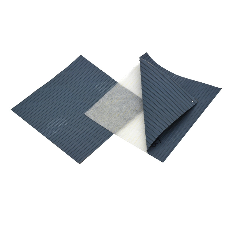 PE Slice Separator with Twill Rib on One Side and Straight Rib on The Other Side