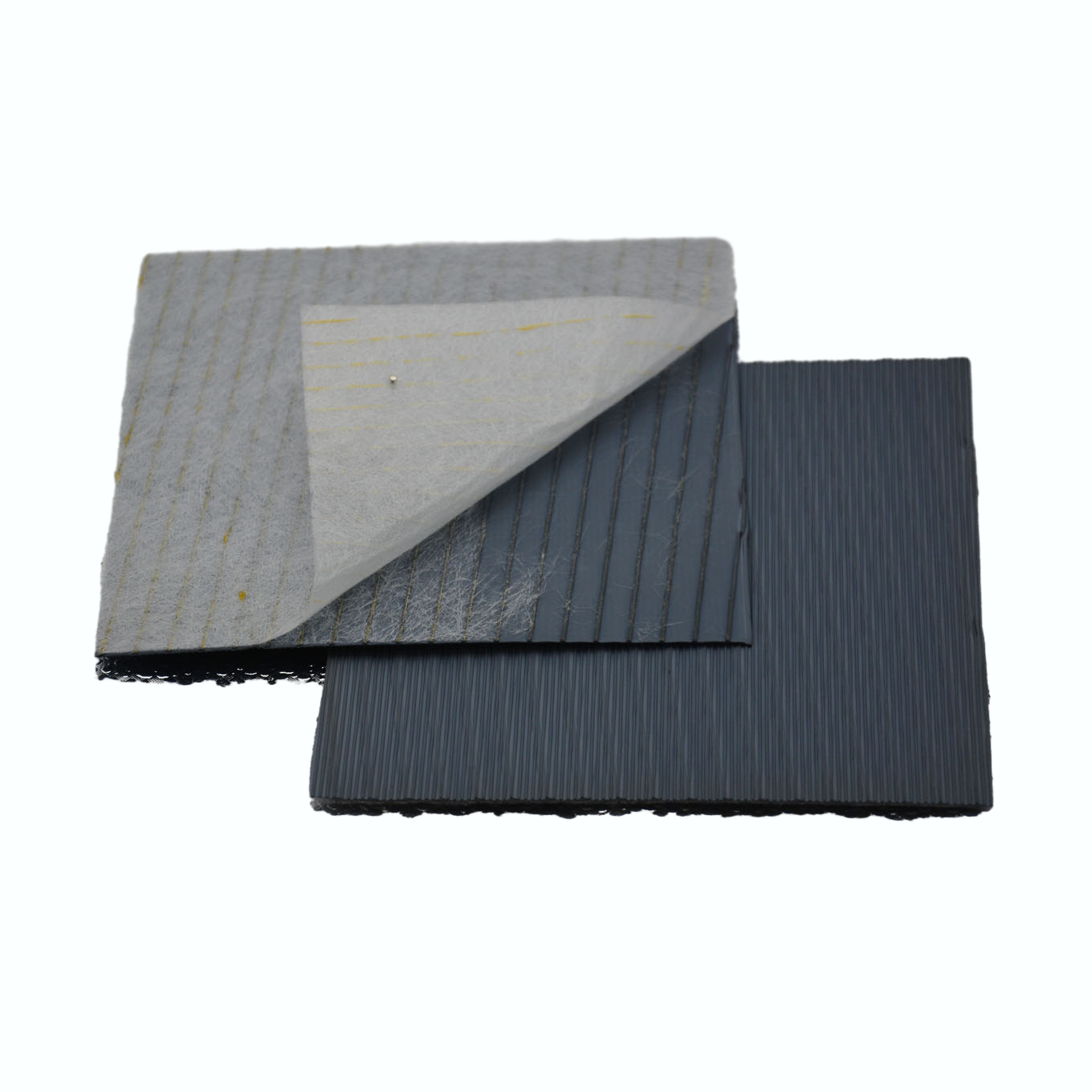 PE Slice Separator with Mat with Mini Rib on One Side and Twill Rib on The Other Side