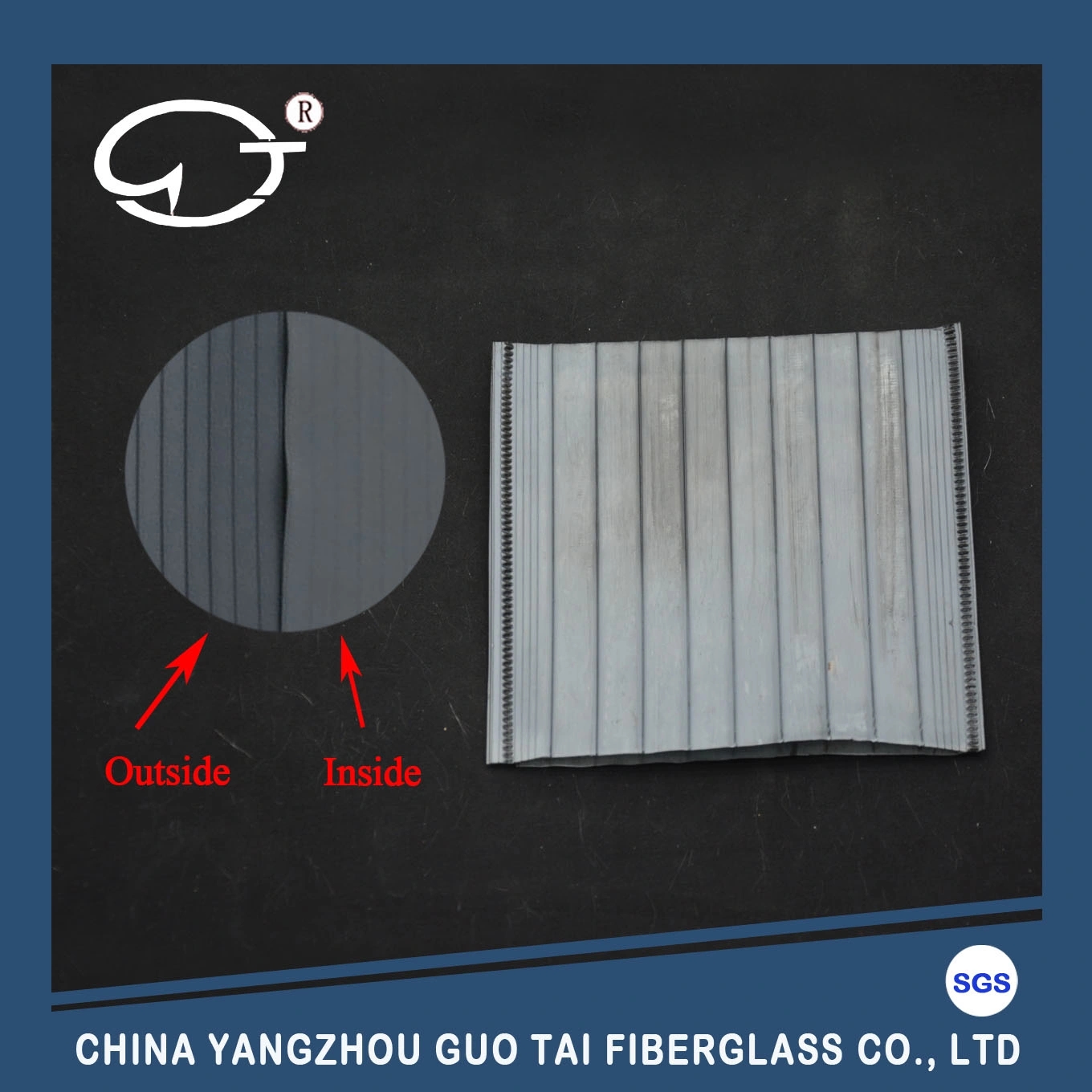 PE Envelop Separator with Straight Rib Outer and Smooth Surface Inner