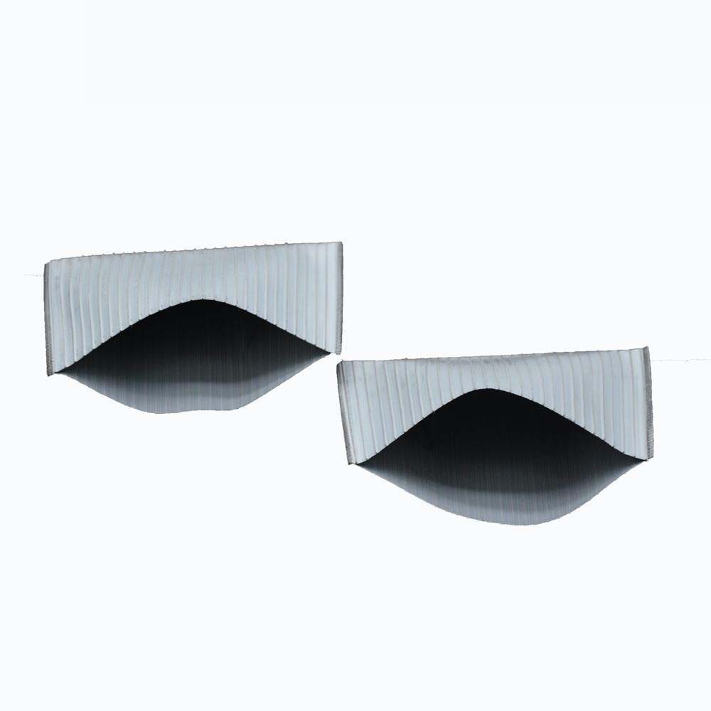 PE Envelop Separator with Straight Rib Outer and Mini Rib Inner Size 160X136X1.2mm