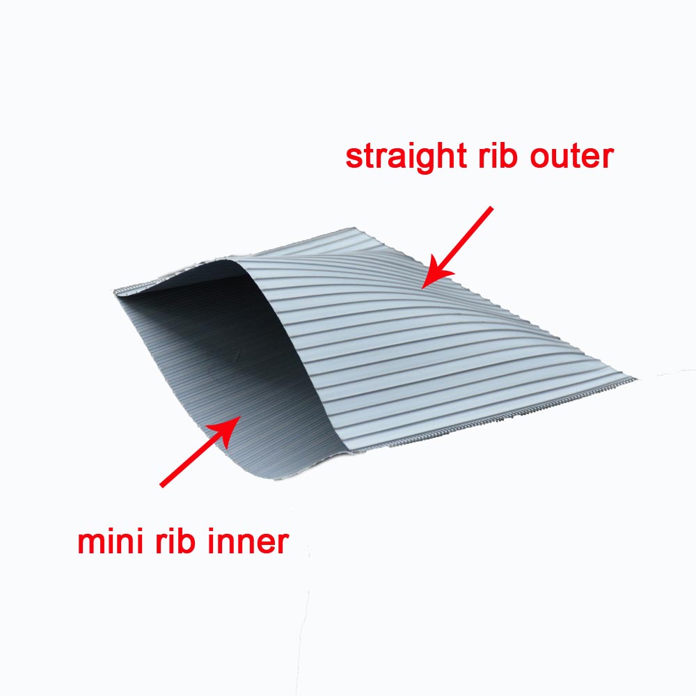 PE Envelop Separator with Straight Rib Outer and Mini Rib Inner Size 160X136X1.2mm