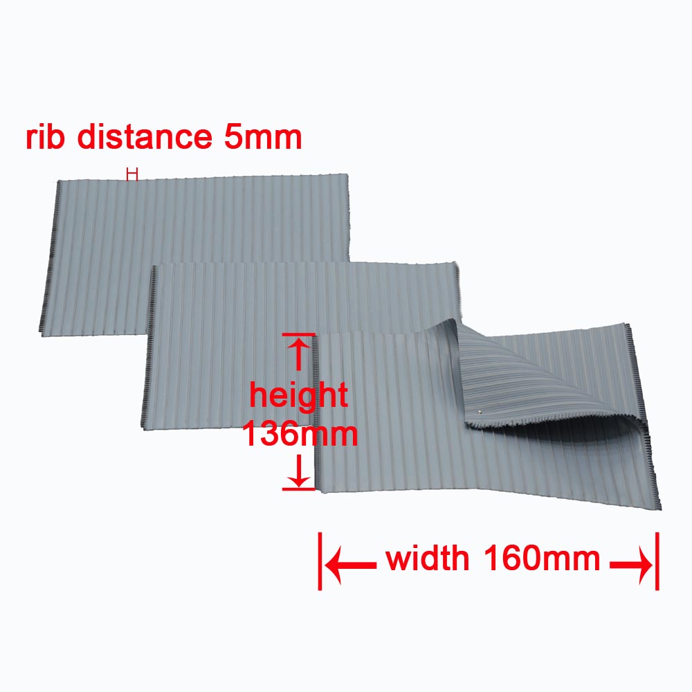 PE Envelop Separator with Straight Rib Outer and Mini Rib Inner Size 160X136X1.2mm