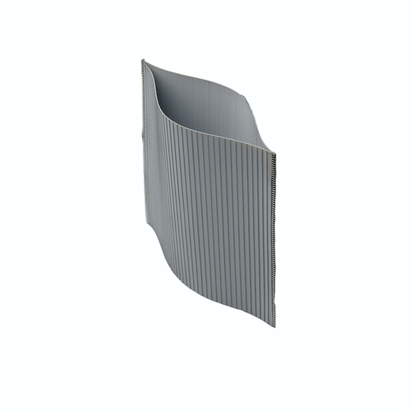PE Envelop Separator with Straight Rib Outer and Mini Rib Inner Size 160X136X1mm