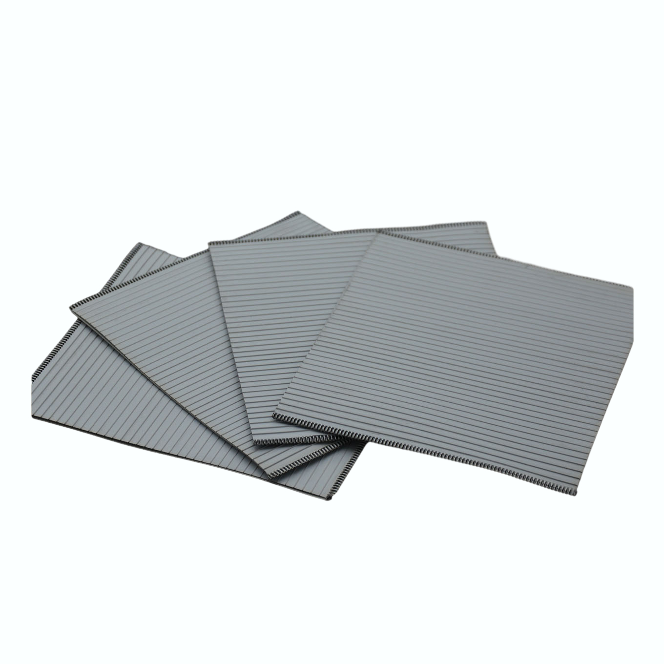 PE Envelop Separator with Straight Rib Outer and Mini Rib Inner Size 160X136X1mm