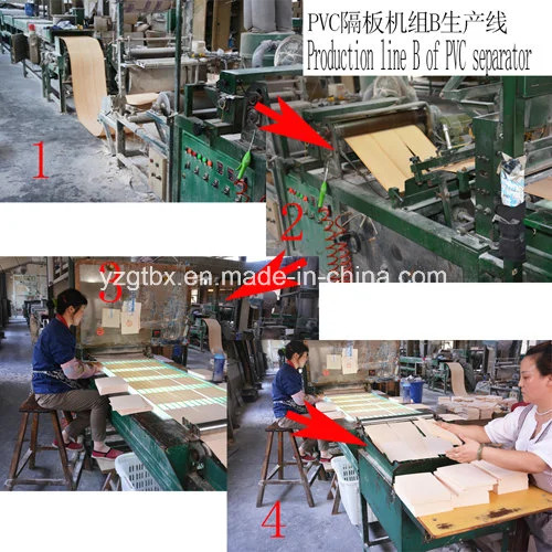 PVC Battery Separator with Smooth Surface on One Side and Mini Rib on The Other Side