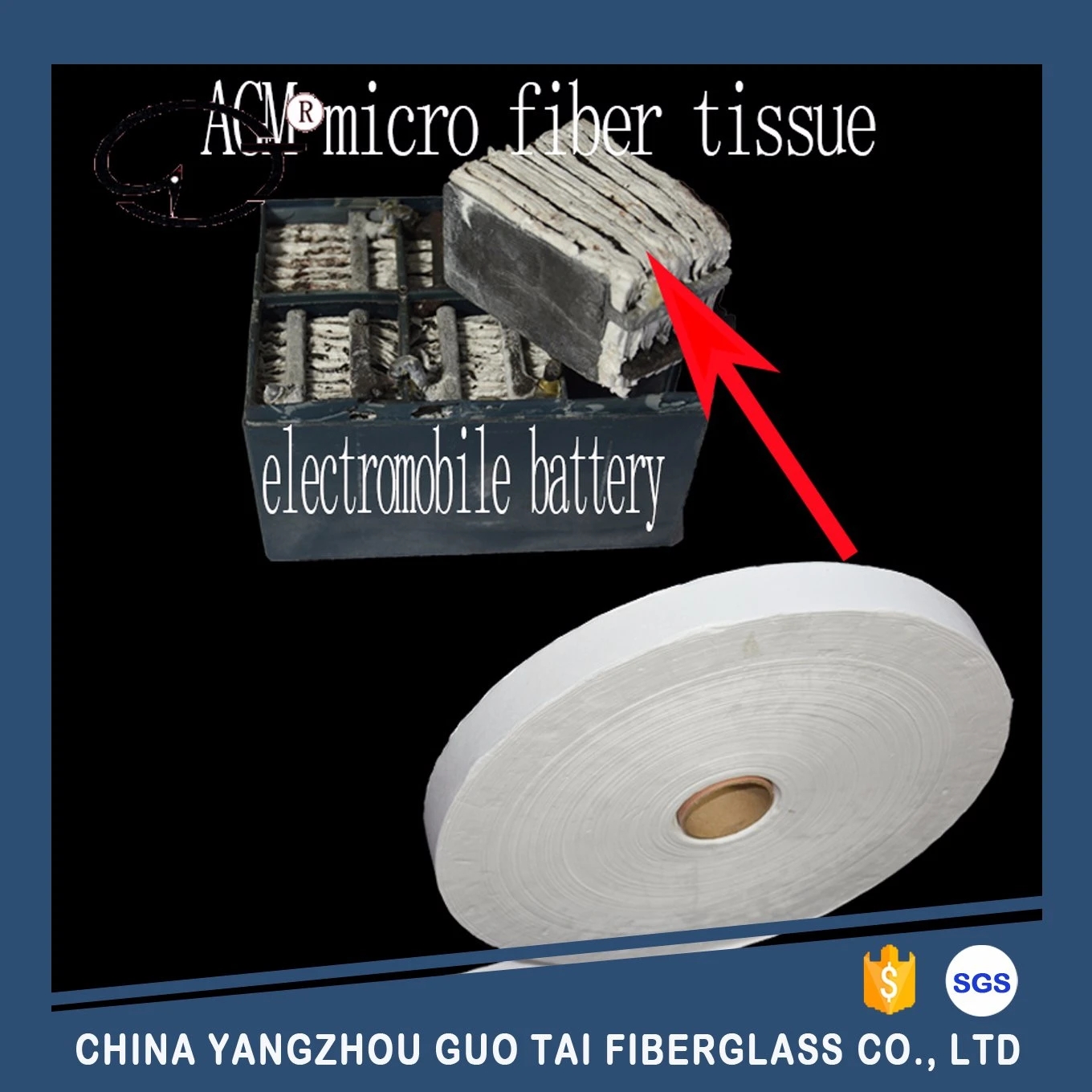 AGM Micro Fiberglass Battery Separator