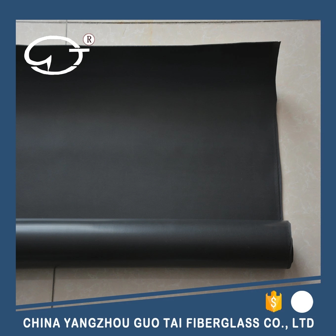 High Quality Fluorin Rubber Coated Fiberglass Fabric