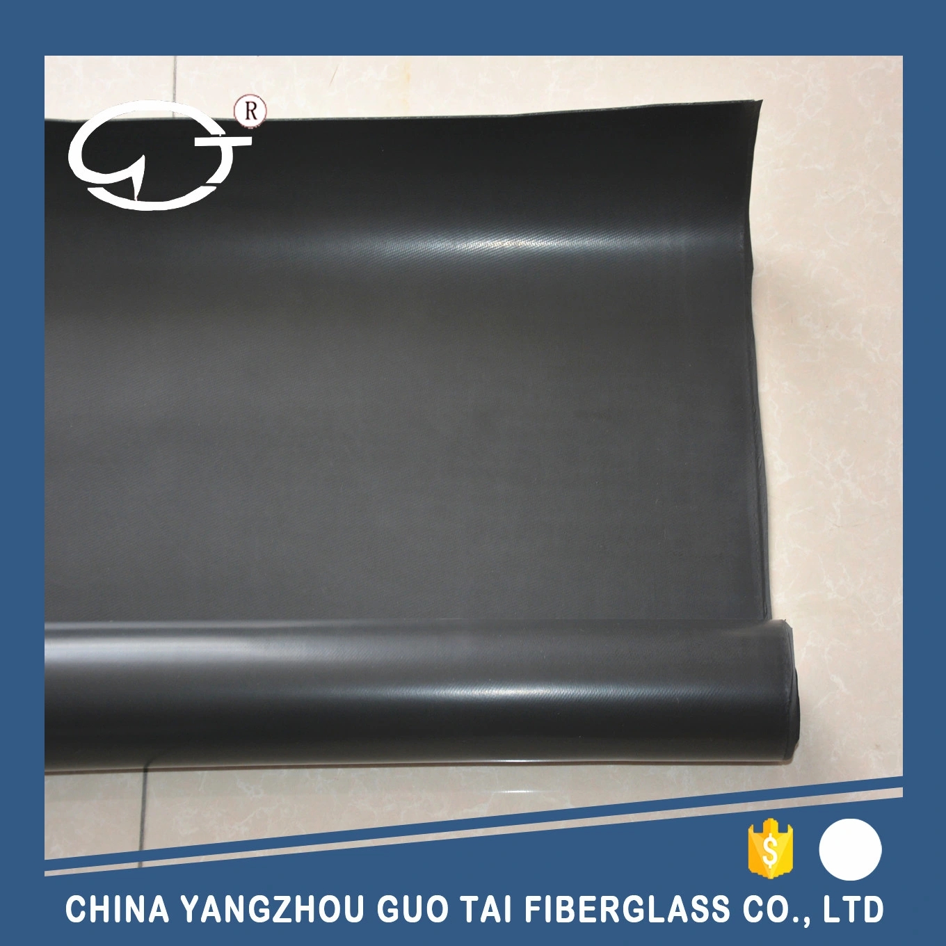 High Quality Fluorin Rubber Coated Fiberglass Fabric