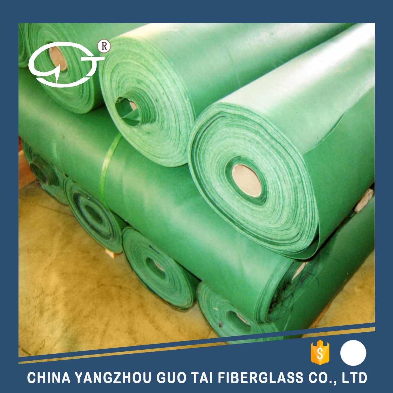 Fiberglass Fabric Coated PVC with Properties of Against Water and Fire