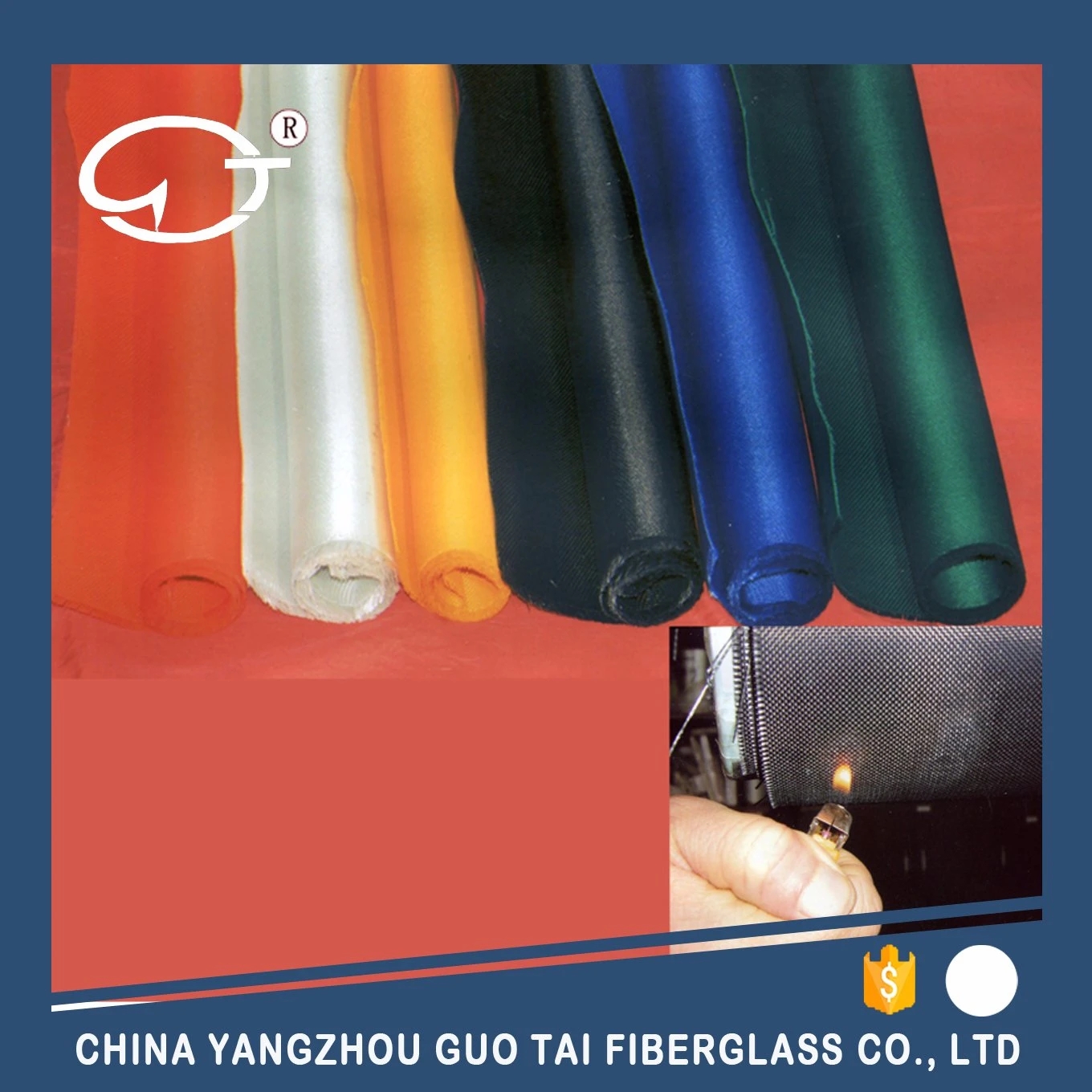 High Quality Dyed Fiberglass Fabric
