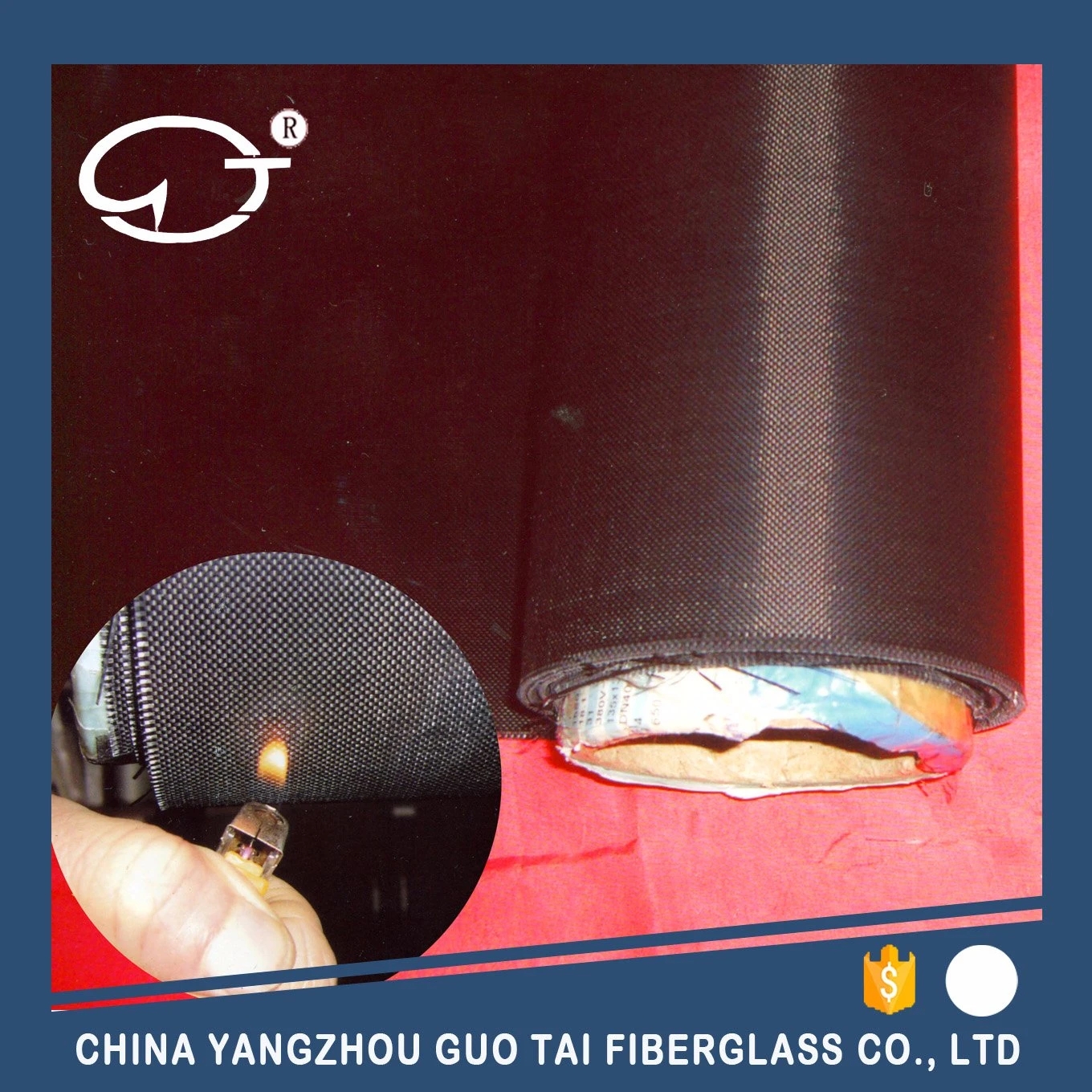 High Quality Dyed Fiberglass Fabric