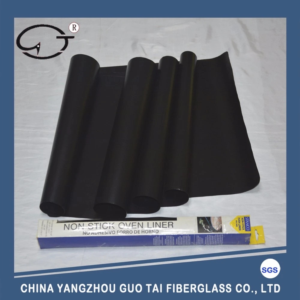 Divisible Black High Temperature Resistance PTFE Coated Fiberglass Fabric