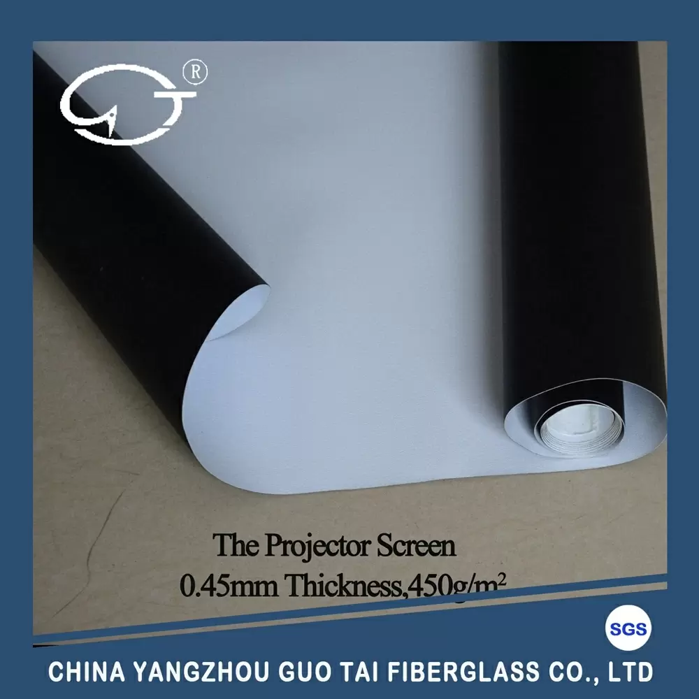 Flame Retardant Black Glass Fiber Projection Screen Fabric