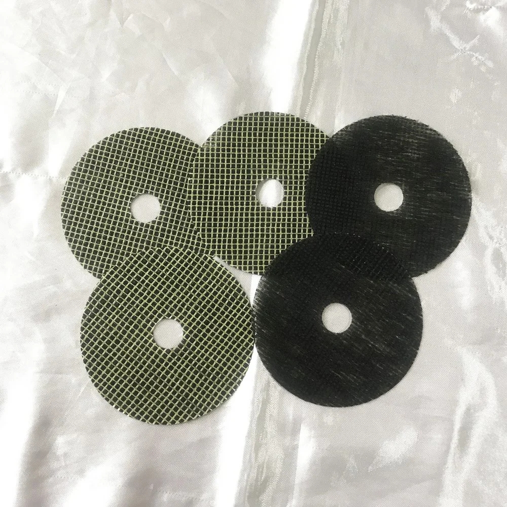 Fiberglass Reinforced Mesh Discs for Grinding Wheel Coated with Black Non-Woven Fabric Od: 98mm /ID: 17mm