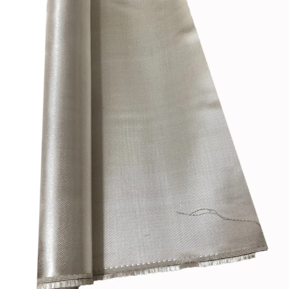 Fall Prevention Yarn 1240G/M2 High Silica Fabric Coated 3% PU