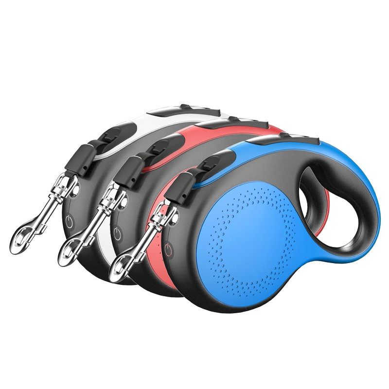 Dog Leash with LED automatic telescopic Cat Dogs Nylon Traction Rope Pet Walking Leash