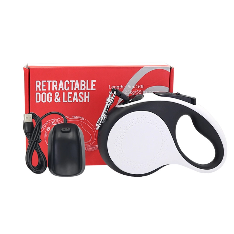 Dog Leash with LED automatic telescopic Cat Dogs Nylon Traction Rope Pet Walking Leash