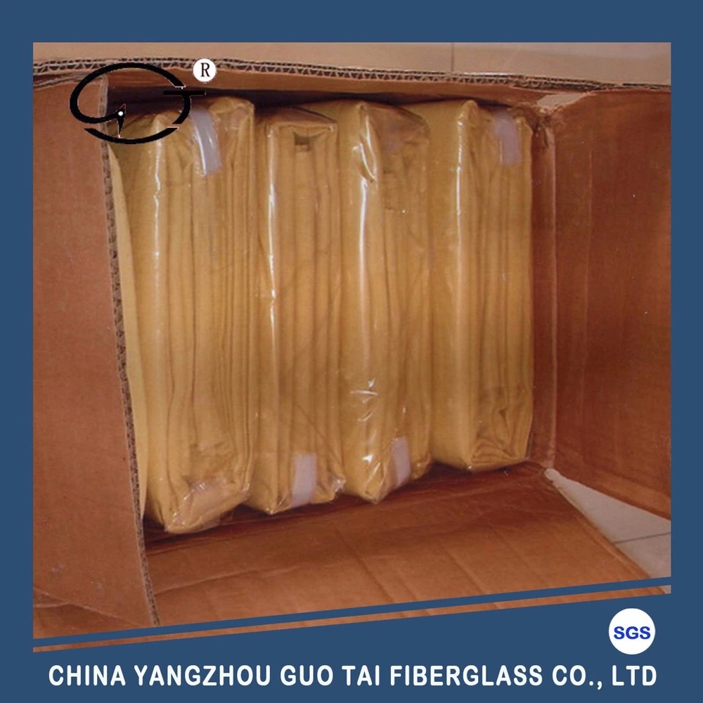 Iron Oxide Yellow Coated Yellow Fire Blanket with Copper Buckle