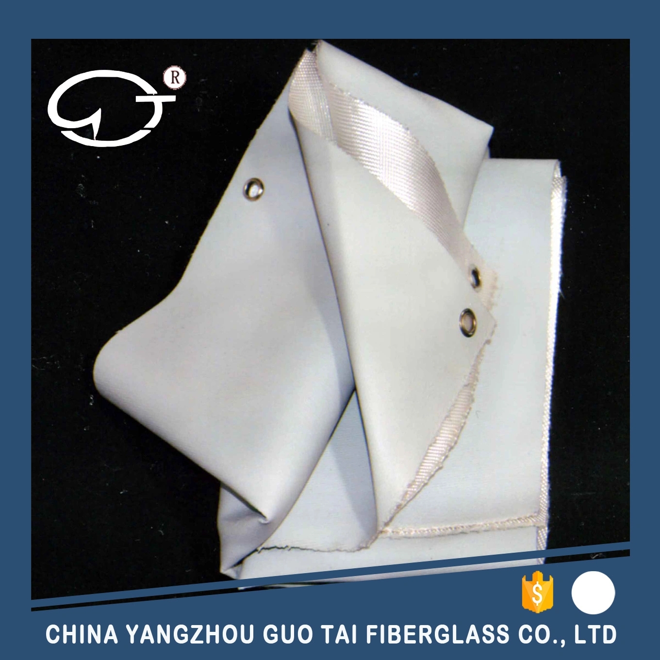 Household Fire Blanket (White Fiberglass Fabric)