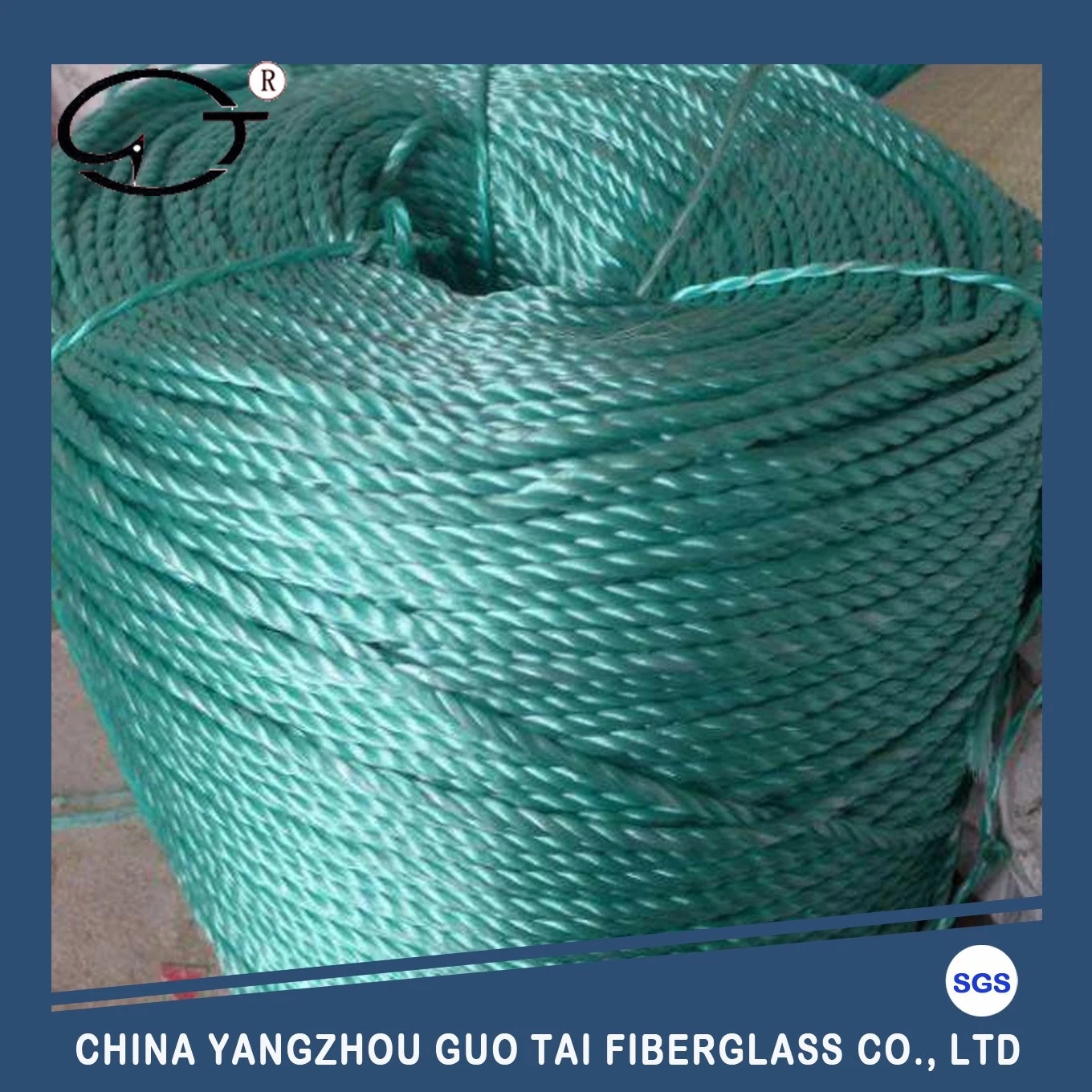 High Quality High Tensile Polyethelene Braided Rope for Shipping Boat
